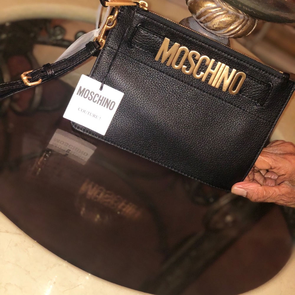 Moschino wristlet Clutch